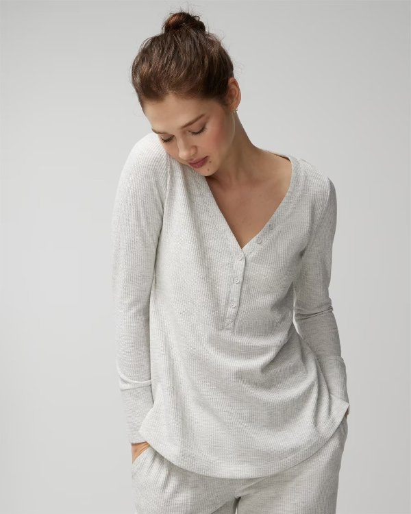 Long-Sleeve Pajama Top