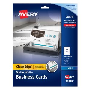 Avery 自打印名片卡纸 90张