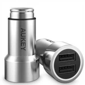 AUKEY Halo Car Charger with Dual Port