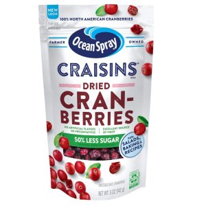 Ocean Spray Craisins Dried Cranberries, Reduced Sugar, 5 Ounce (Pack of 12)