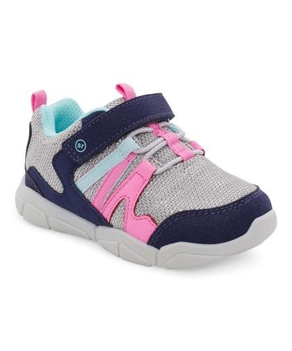 Navy & Pink Magno Sneaker - Girls