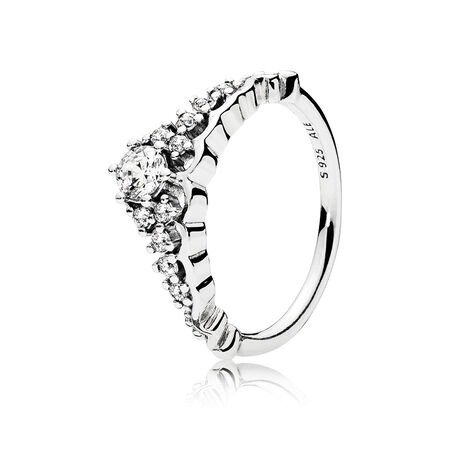Fairytale Tiara Ring, Clear CZ|PANDORA Jewelry US