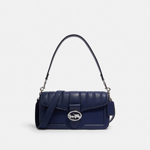 CoachGeorgie Shoulder Bag With Linear Quilting