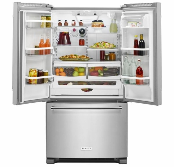 KitchenAid 36英寸不锈钢法式三门冰箱
