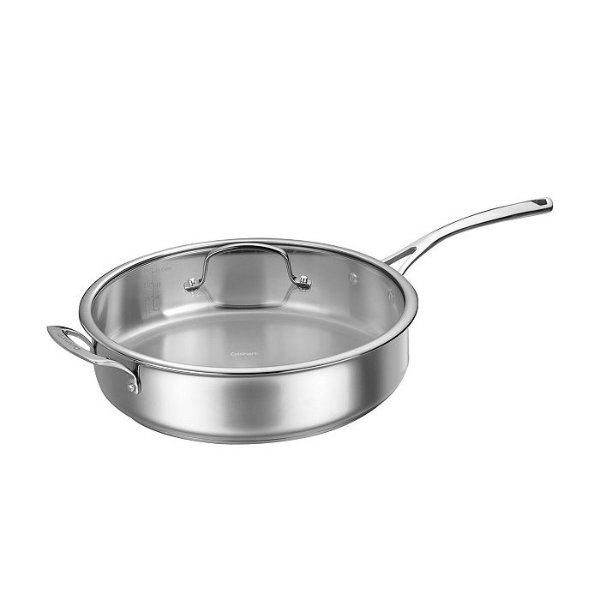 Forever Stainless Collection™ 5.5-Qt. Saute Pan with Helper Handle and Cover