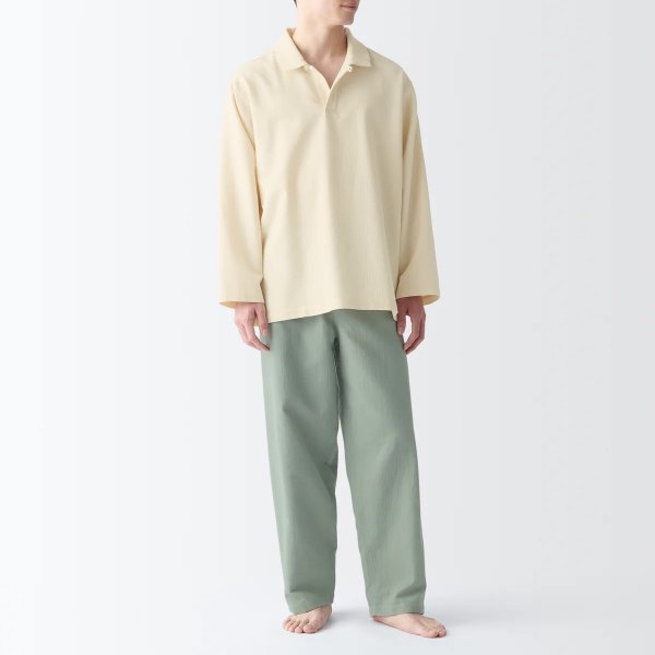 Men's Kapok Blend Skipper Pajamas