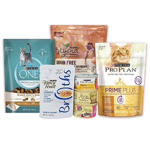 亚马逊Purina猫咪食物样品包括猫粮、罐头以及零食等热卖