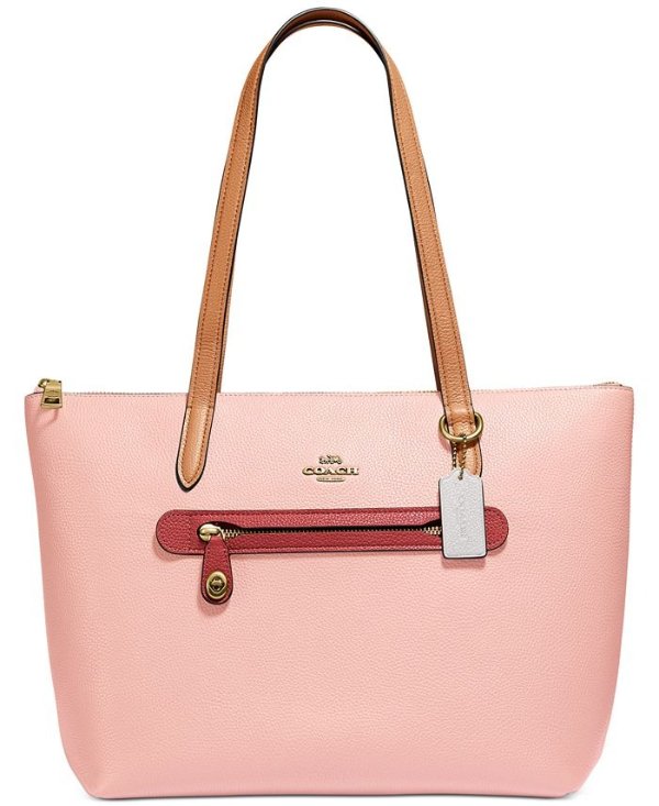 Taylor Tote In Colorblocked Leather