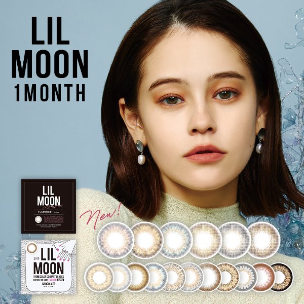 [Contact lenses] LIL MOON / EYE DOLL [1 lenses / 1Box] / Monthly Disposal 1Month Disposable Colored Contact Lens DIA14.5mm