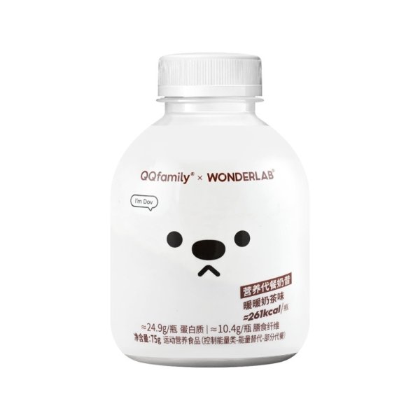 WONDERLAB QQ Co-branded Meal Replacement Milk Shake Warm Milk Tea Flavor 75g