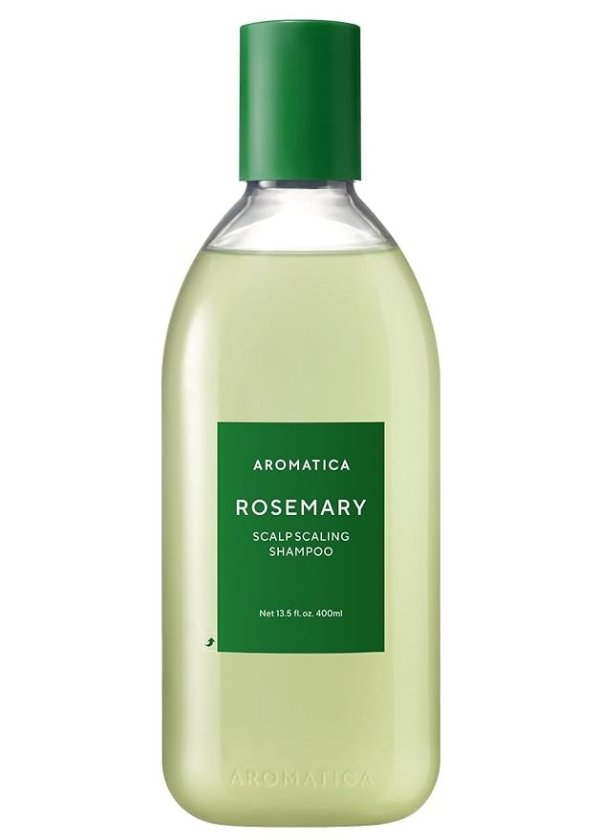 Rosemary Scalp Scaling Shampoo - Vegan, Paraben-Free, Silicone-Free, Certified by CertClean, Rosemary Extract, and Biotin, for itchy & flaky scalps By AROMATICA