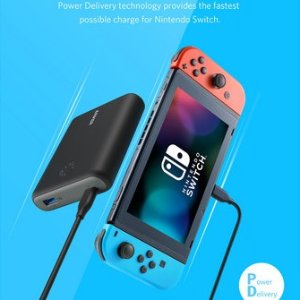 闪购 Anker Powercore 任天堂switch官方授权充电宝毫安时超大容量带usb C接口 德国打折网