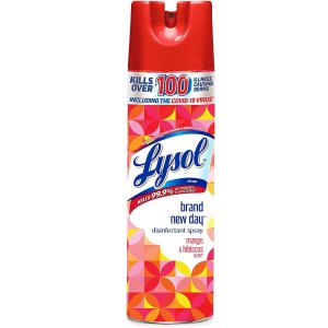 Lysol Disinfectant Spray, Mango and Hibiscus, 19 Ounce
