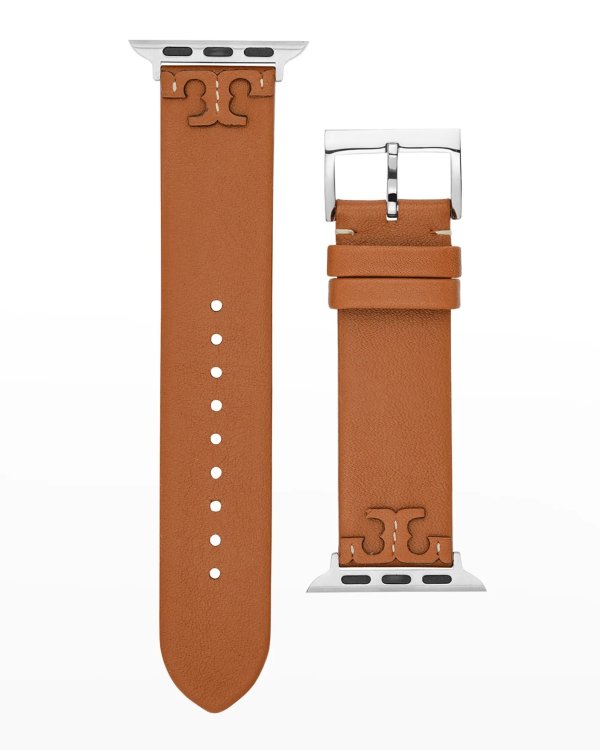McGraw Leather Apple Watch Band in Luggage, 38-40mm