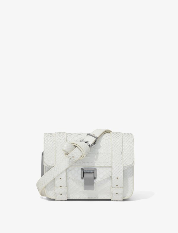 PS1 Mini Crossbody Bag in Carved Python