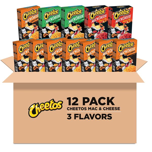Mac 'N Cheese, 3 Flavor Variety Pack, 12 Count