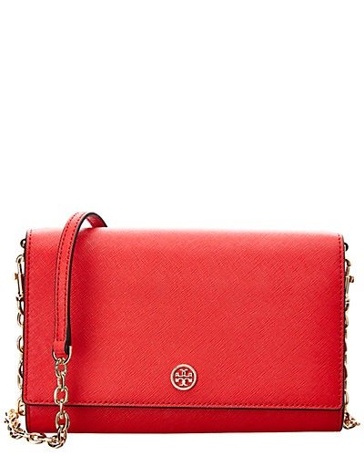 Tory Burch Robinson Leather Chain Wallet