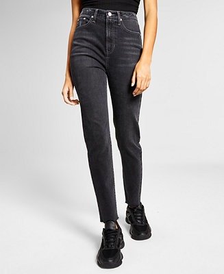 Women's Zipper Fly Slim Straight-Leg Jeans
