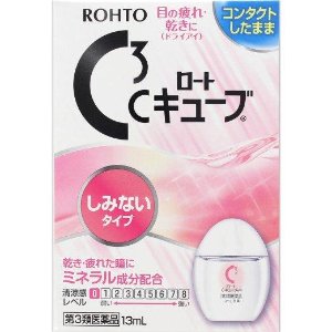 日本乐敦ROHTO C3角膜保护眼药水温和型 隐形眼镜专用