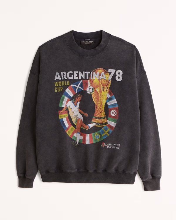 Men's World Cup Graphic Crew Sweatshirt | Men's Clearance | Abercrombie.com