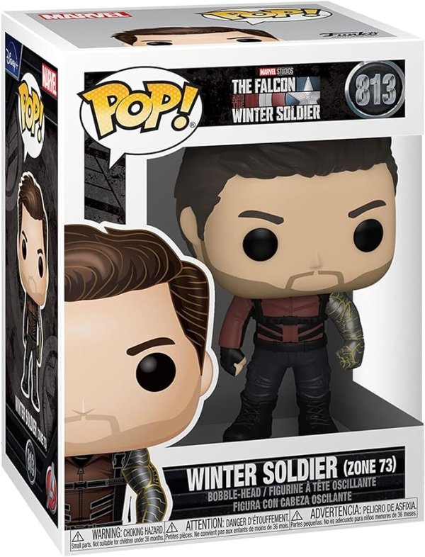 Collectible Figure POP Marvel: Falcon and The Winter Soldier - Winter Soldier (Zone 73) Multicolor, 3.75 inches,51629