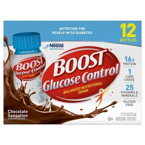Boost Glucose Control&#174; Rich Chocolate Nutritional Drink - 12ct