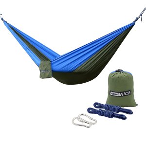 60% offWoneNice Camping Hammock - Portable Lightweight Double Nylon Hammock, Best Parachute Hammock with 2 x Hanging Straps for Backpacking, Camping, Travel, Beach, Yard and Garden