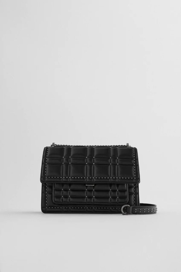 MICRO STUD QUILTED CROSSBODY BAG Details
