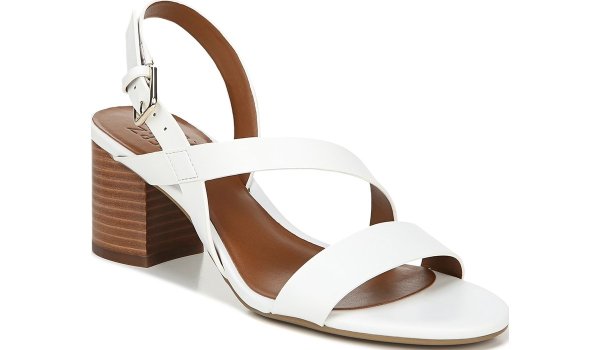 .com |Kendall in White Synthetic Sandals