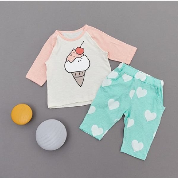 Short Sleeve Summer Homewear – Ice Cream