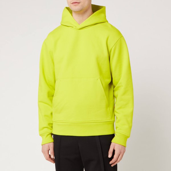 Men's Classic Fit Hooded Sweatshirt - Sharp Yellow