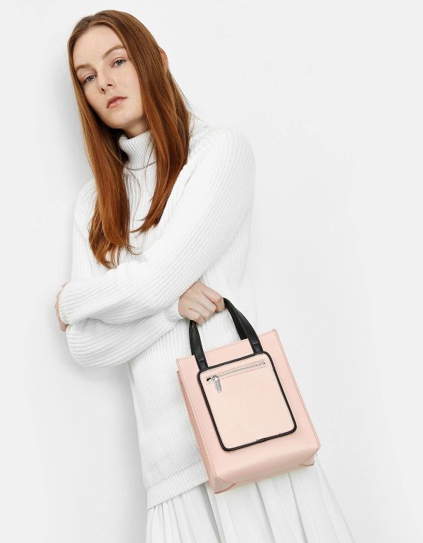 Pink Zipper Compartment Tote Bag | CHARLES & KEITH