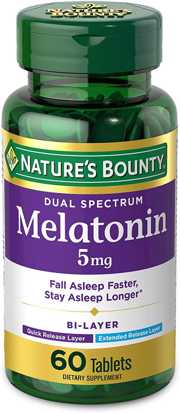 Nature's Bounty Melatonin 100% Sleep 5mg, 60