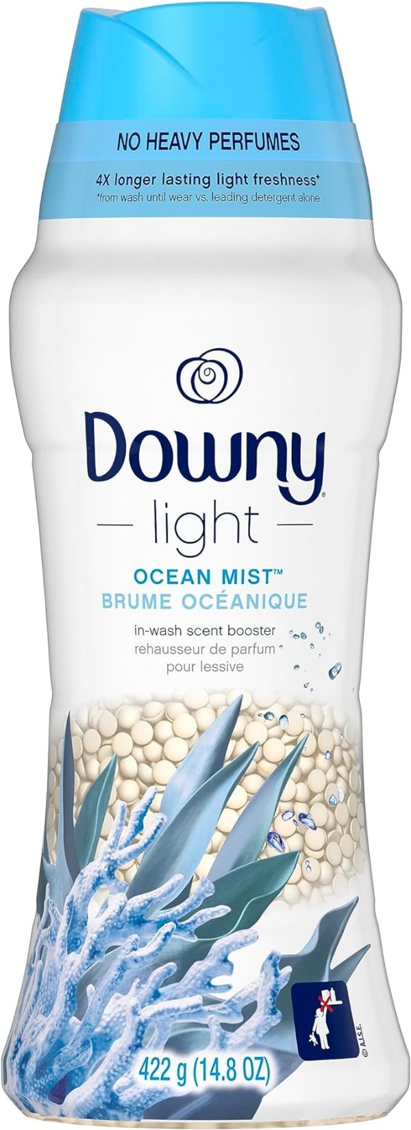 Light Laundry Scent Booster Beads for Washer, Ocean Mist, 14.8 oz, with No Heavy Perfumes