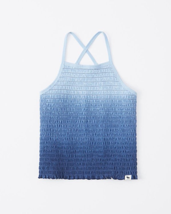 girls smocked high-neck tank | girls up to 50% off sale | Abercrombie.com