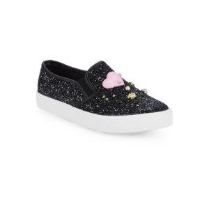Juicy Couture Little Girl's Embellished Glitter Slip-On Sneakers