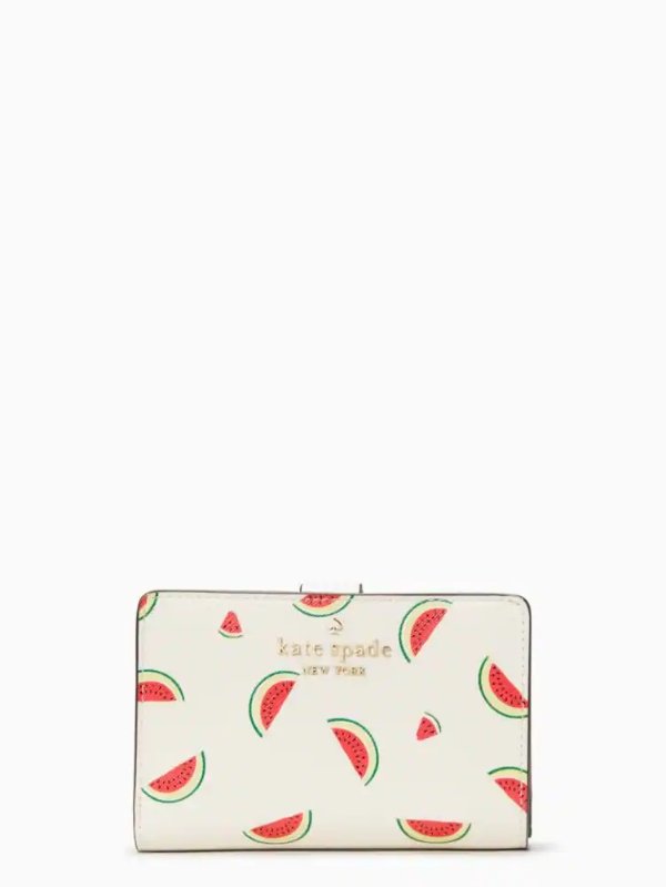 Staci Watermelon Party Medium Compact Bifold Wallet