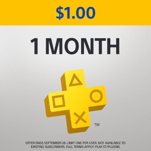 PlayStation Plus 1-Month Subscription for New Subscribers