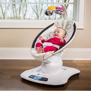 史低价：4moms mamaRoo 4 可连接蓝牙婴儿摇篮椅，5种运行模式