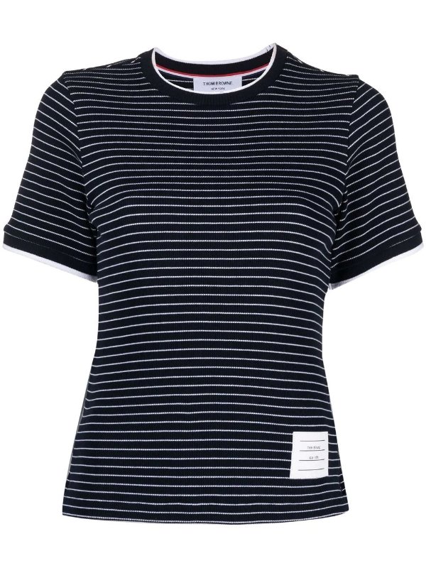 striped cotton T-shirt