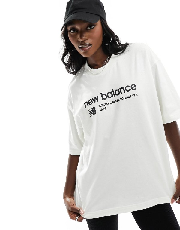 Linear Heritage t-shirt in off white