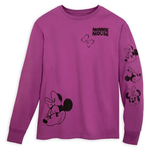 Minnie Mouse Vintage-Style Long Sleeve T-Shirt for Adults | shopDisney
