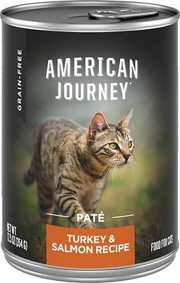 Pate Turkey & Salmon Recipe Grain-Free Canned Cat Food, 12.5-oz, case of 12 - Chewy.com
