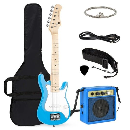 Kids Electric Guitar Beginner Starter Kit with Amplifier