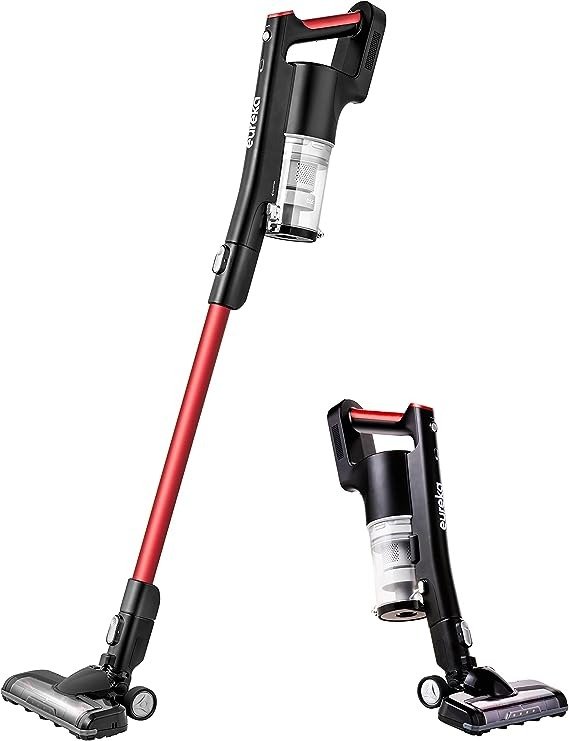 Vacuum Cleaner Cordless Stick Convenient for Hard Floors, Red, Black