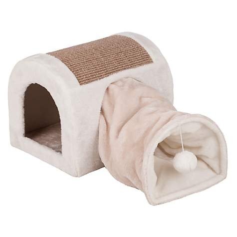 Ladina Cuddly Cave with Tunnel Grey Cat Furniture