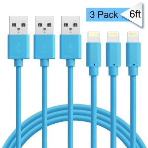 ilikable iPhone Charger Cable 3Pack 6FT Fast Charger MFI Certified Lightning Cable