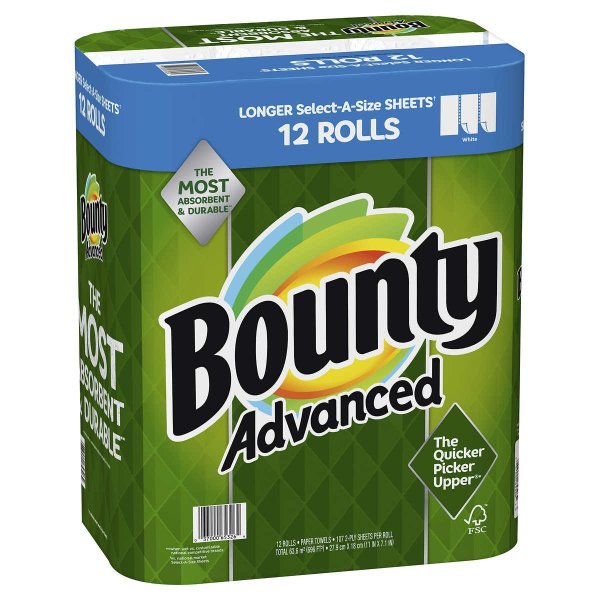 Advanced Paper Towels, 2-Ply, 107 Sheets, 12-count