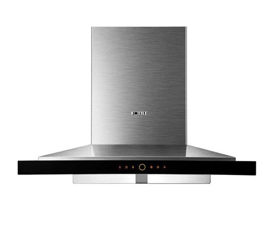 36" Wall Mount Chimney Style Range Hood with 550 CFM Blower and 3 Fan Speeds - Stainless Steel