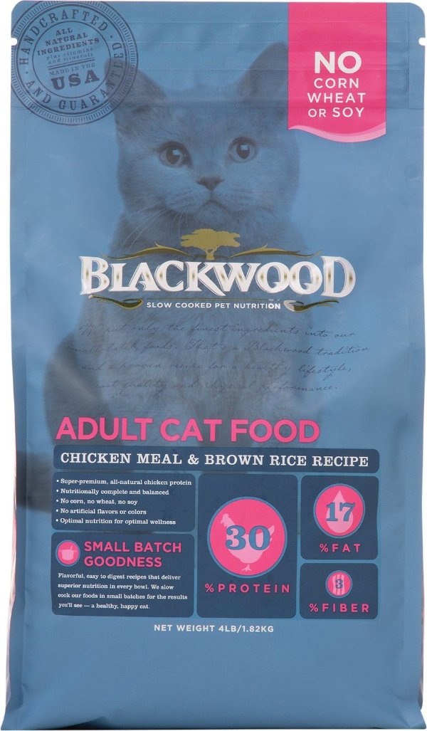 BLACKWOOD Chicken Meal & Rice Recipe Adult Dry Cat Food, 13.22-lb bag - Chewy.com